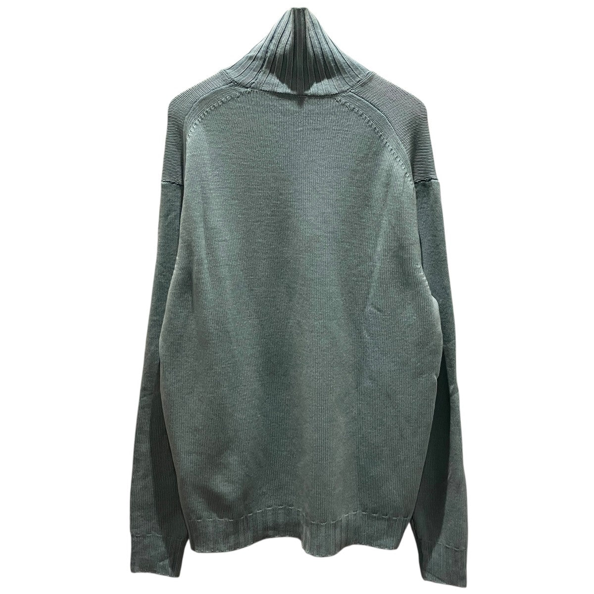 【WASHED FRENCH MERINO KNIT TURTLE】タートルネックニットA23AT035W