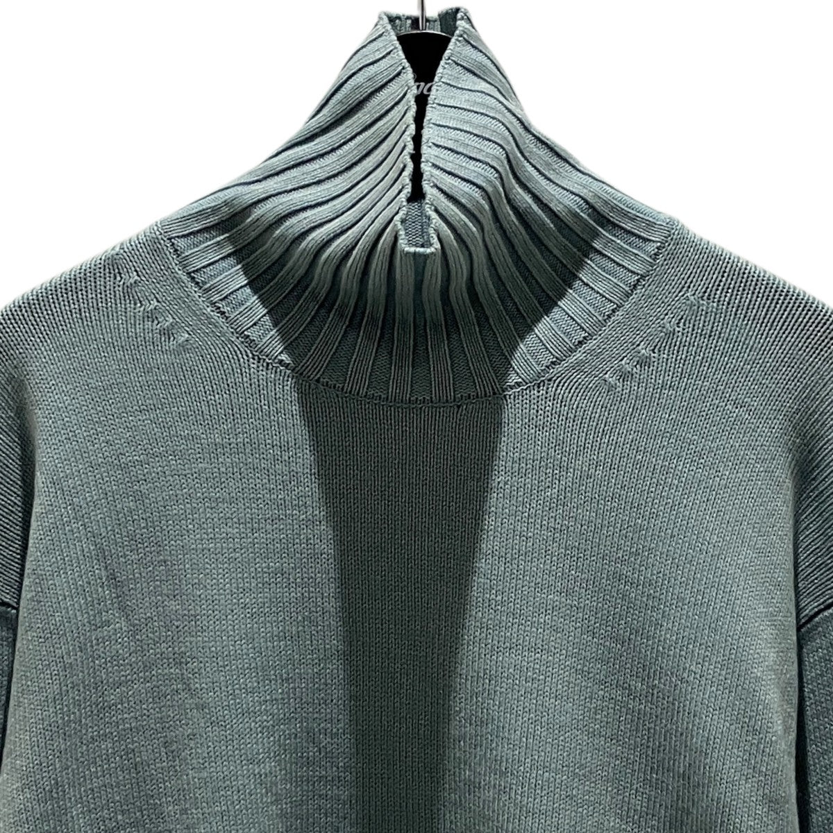 【WASHED FRENCH MERINO KNIT TURTLE】タートルネックニットA23AT035W