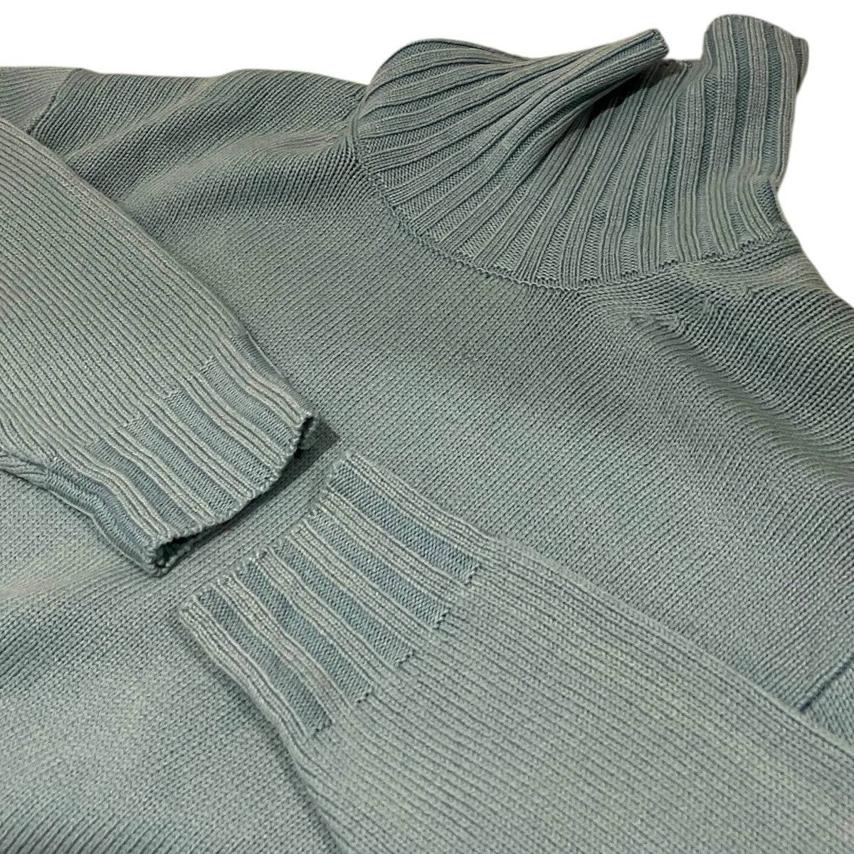 【WASHED FRENCH MERINO KNIT TURTLE】タートルネックニットA23AT035W