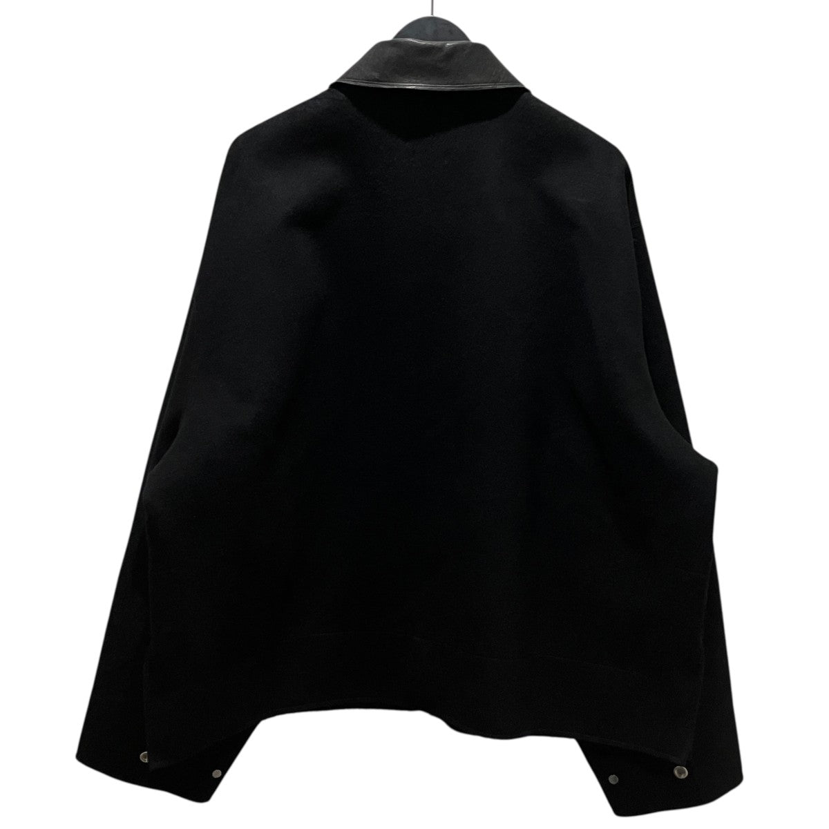 【Attic  Jacket】襟レザーカシミヤジャケットYK25FW010458