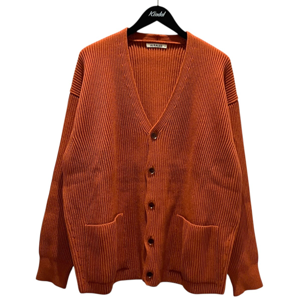 【SUPER FINE WOOL RIB KNIT BIG CARDIGAN】ウールカーディガンA21AC03RK