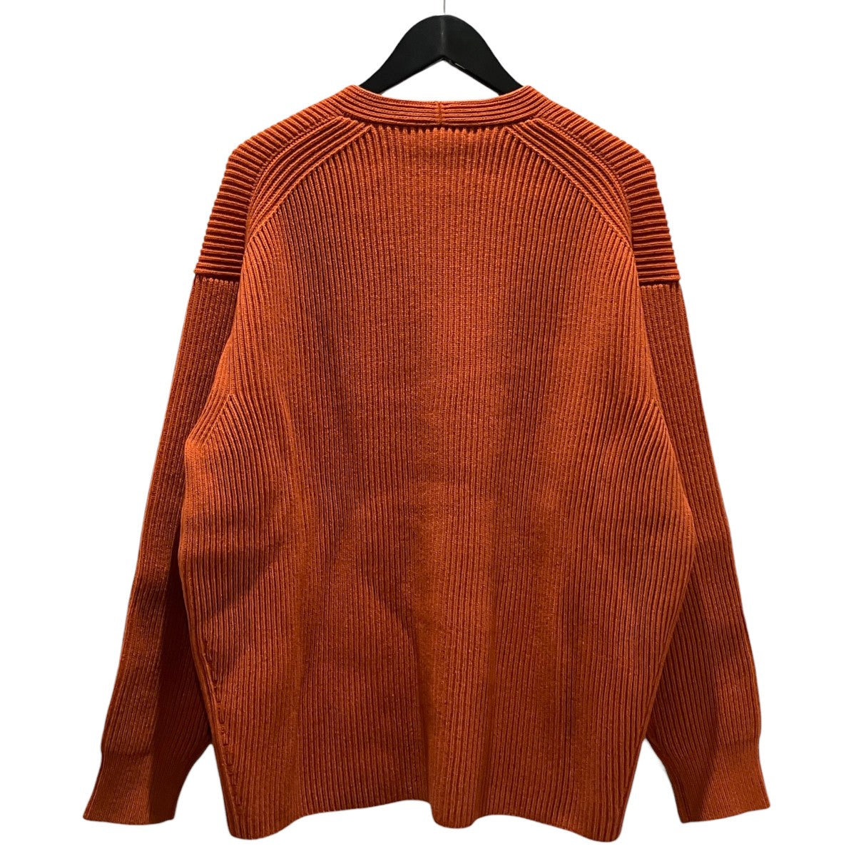 【SUPER FINE WOOL RIB KNIT BIG CARDIGAN】ウールカーディガンA21AC03RK