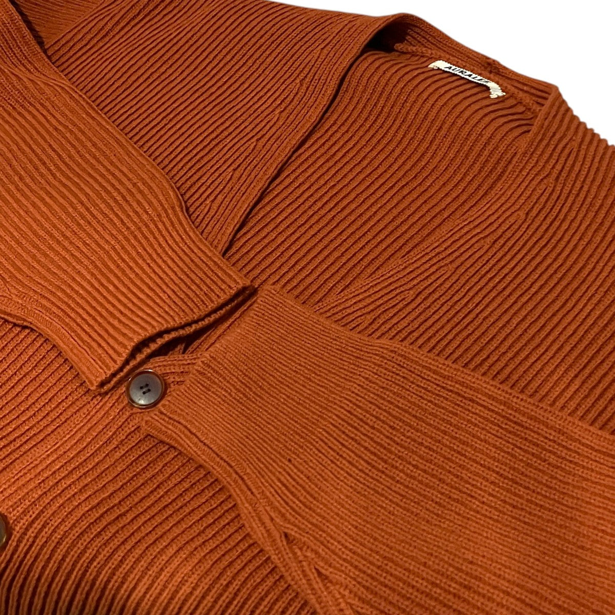 【SUPER FINE WOOL RIB KNIT BIG CARDIGAN】ウールカーディガンA21AC03RK