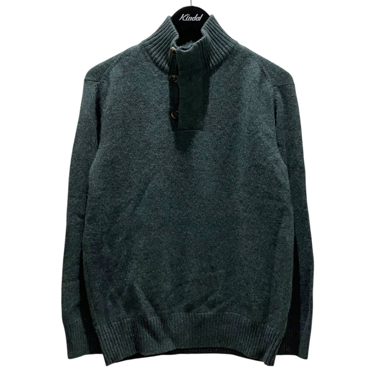 エルボーレザーパッチカシミヤウールニット