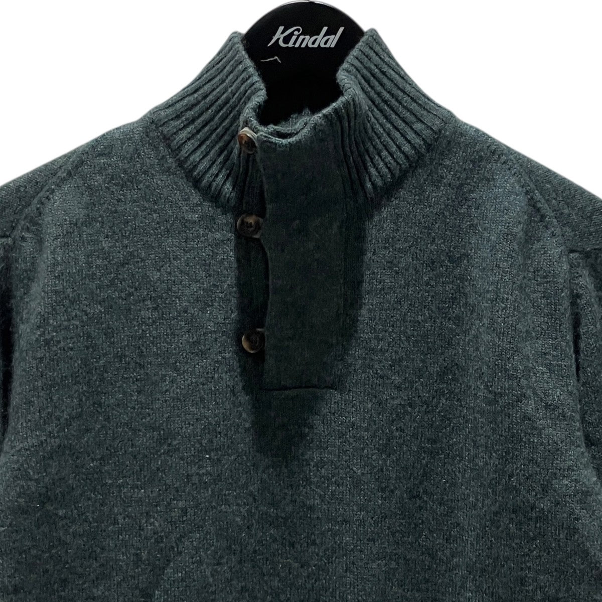 エルボーレザーパッチカシミヤウールニット