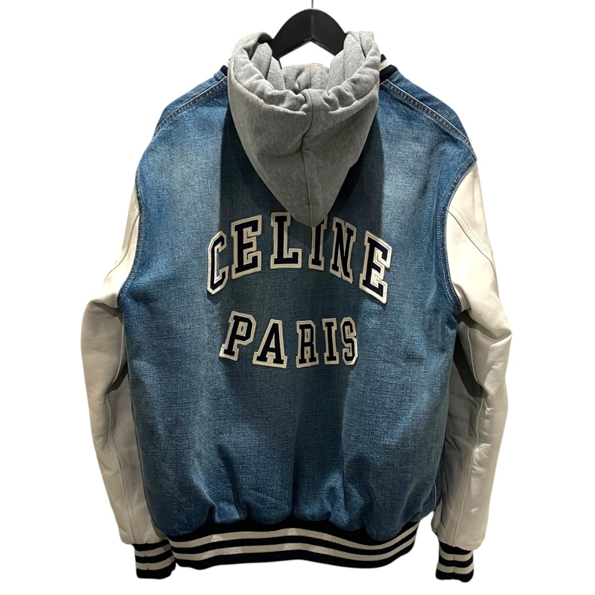 【HOODED VARSITY JACKET】デニムスタジャン2Q563206T