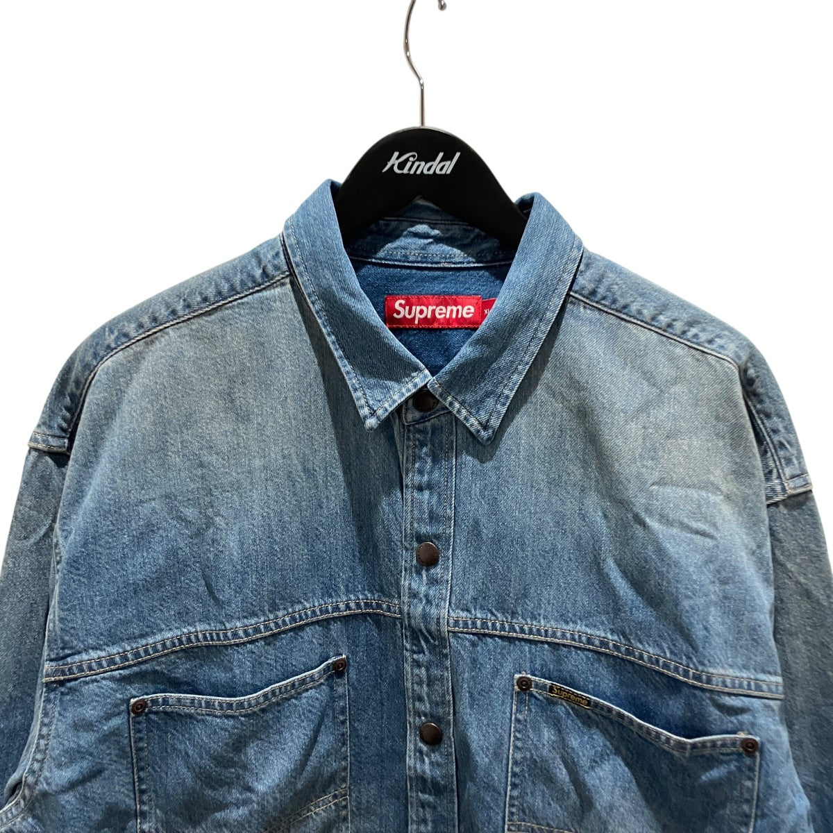 26SSWorn Snap Painter Shirtデニムシャツ