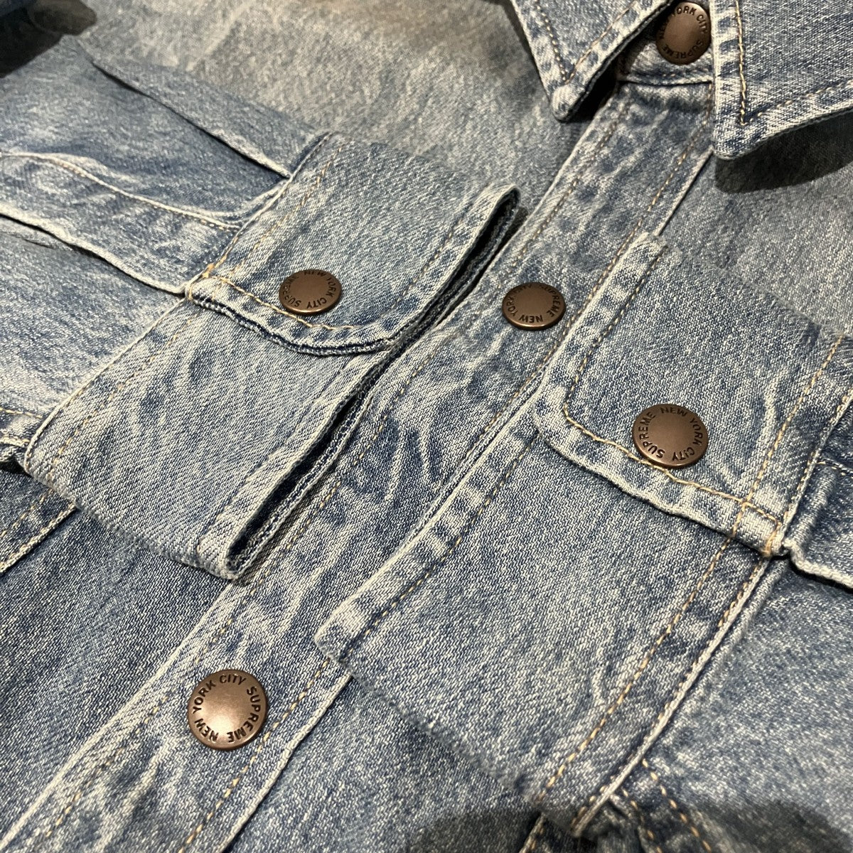 26SSWorn Snap Painter Shirtデニムシャツ