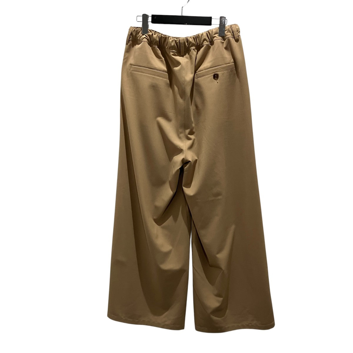 25SS【ポリエステルウールストレートパンツ】イージーパンツPUMU0290A1