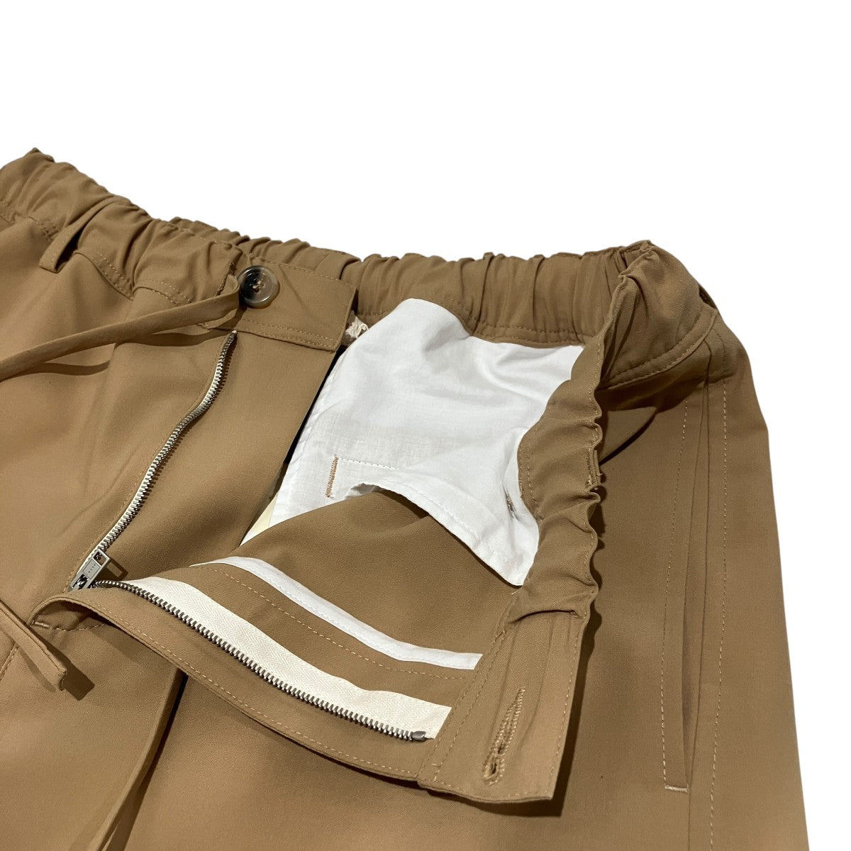 25SS【ポリエステルウールストレートパンツ】イージーパンツPUMU0290A1