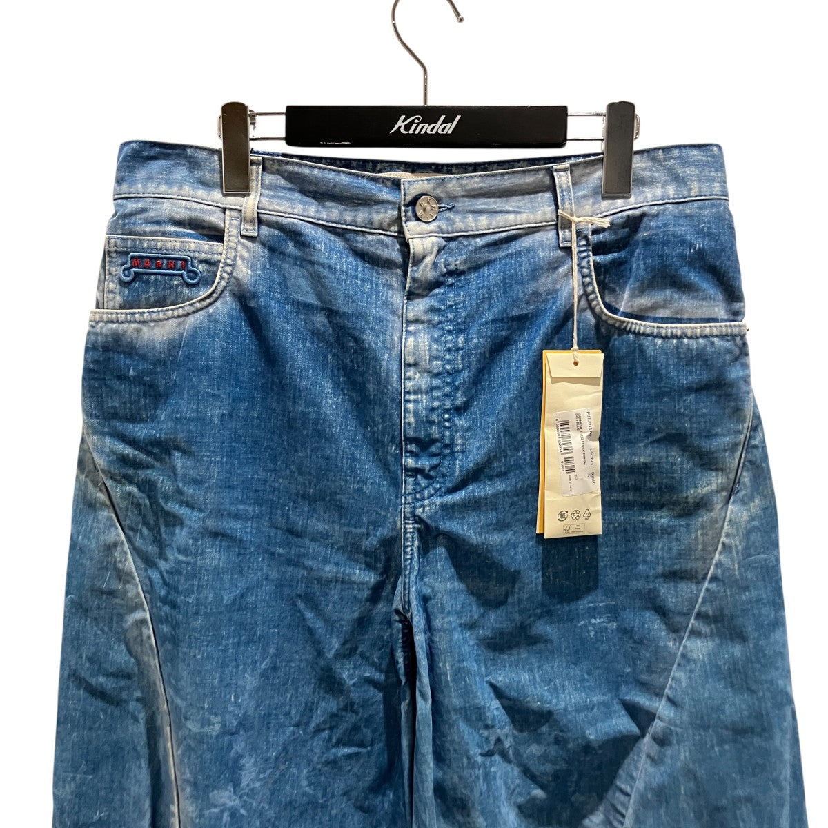25AW【MA Flocked Denim Twist Jeans】ベロア加工パンツPUJU0117X0