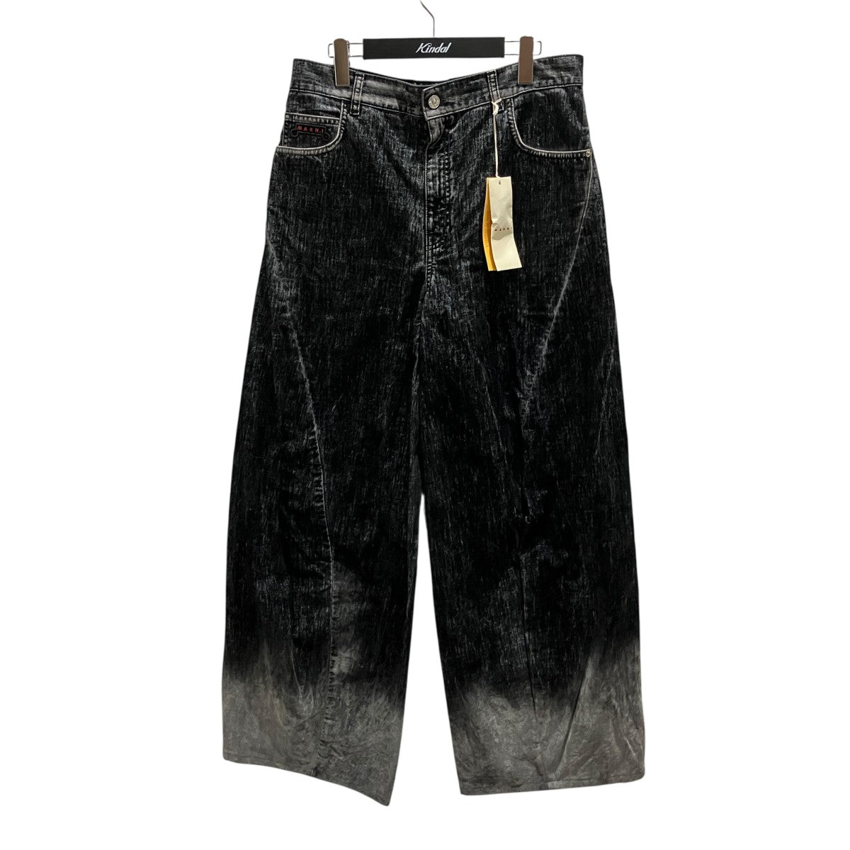 25AW【MA Flocked Denim Twist Jeans】ベロア加工パンツPUJU0117X0