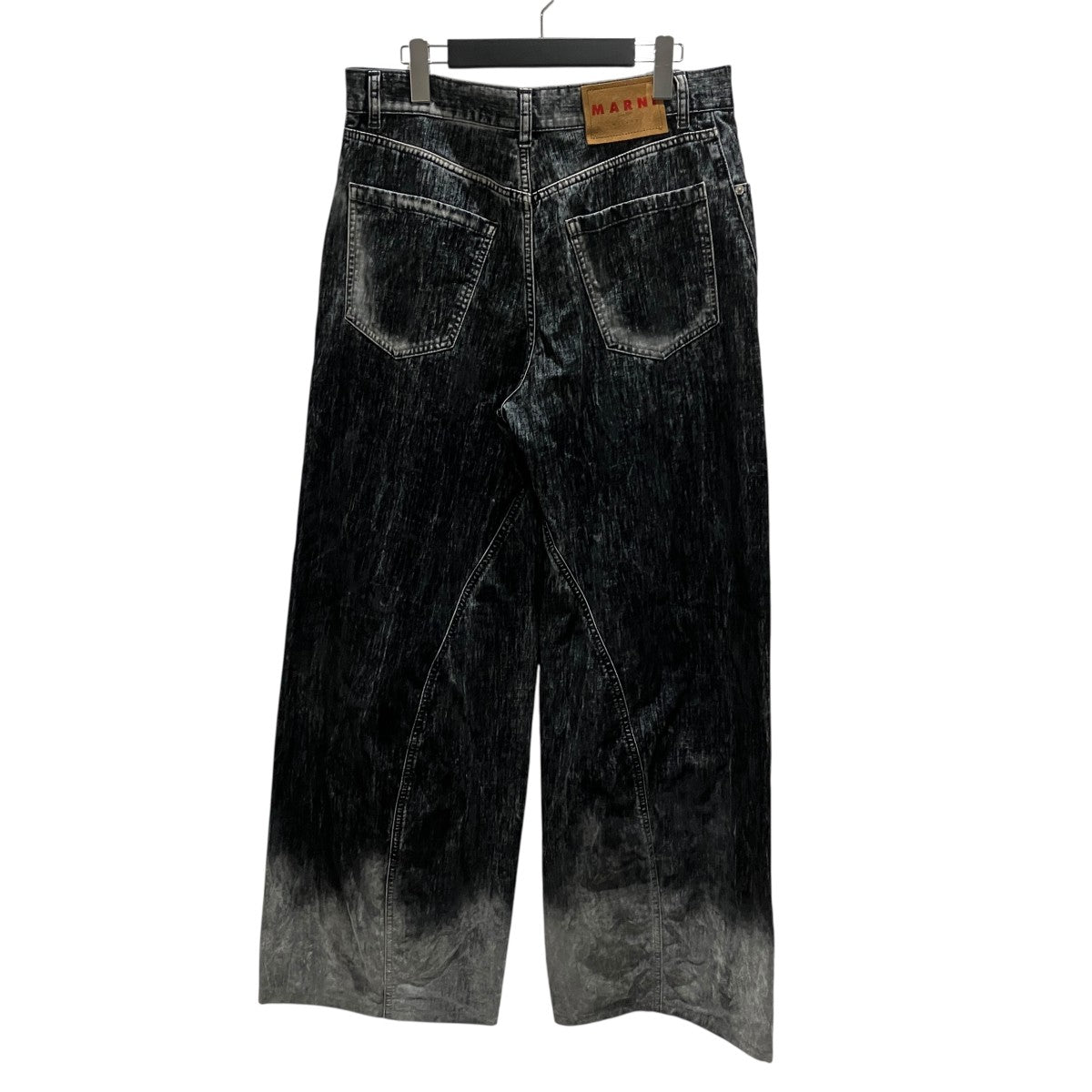 25AW【MA Flocked Denim Twist Jeans】ベロア加工パンツPUJU0117X0