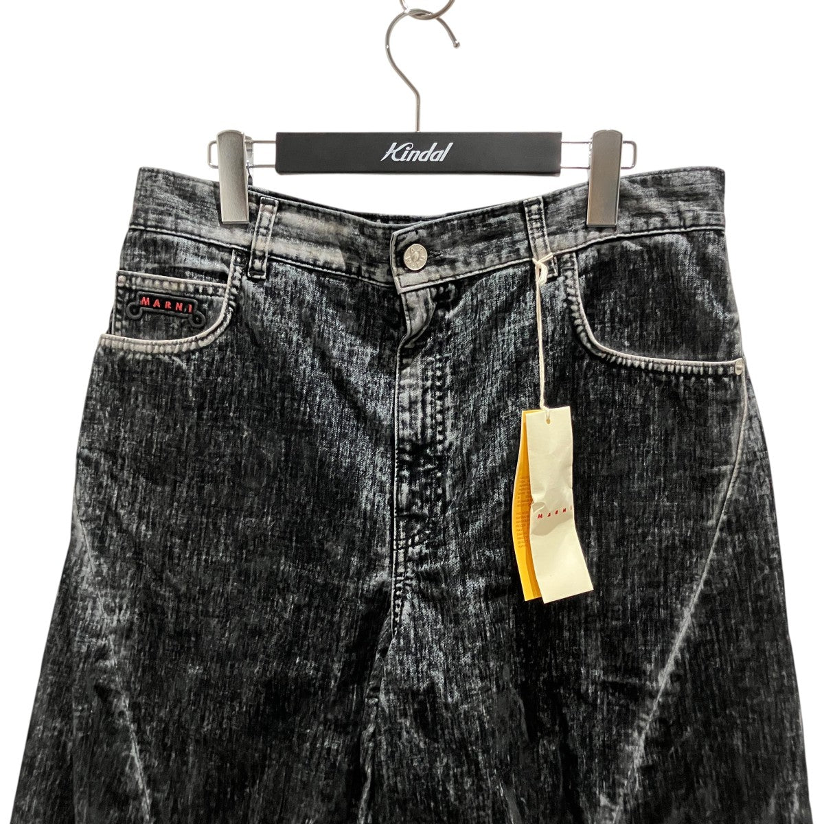 25AW【MA Flocked Denim Twist Jeans】ベロア加工パンツPUJU0117X0