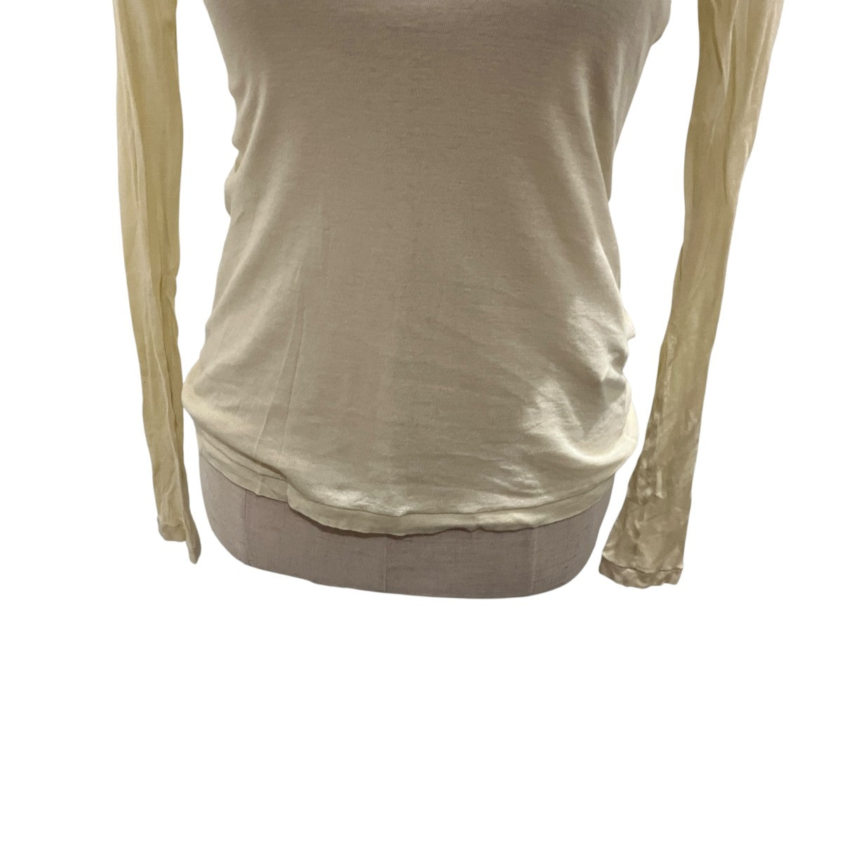 【HIGH GAUGE SHEER RIB TURTLE NECK LONG SLEEVE TEE】ハイネックカットソーA22AP02HF