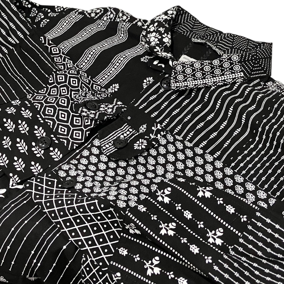 26SS【COTTON PATCHWORK PRINT】パッチワークシャツジャケット