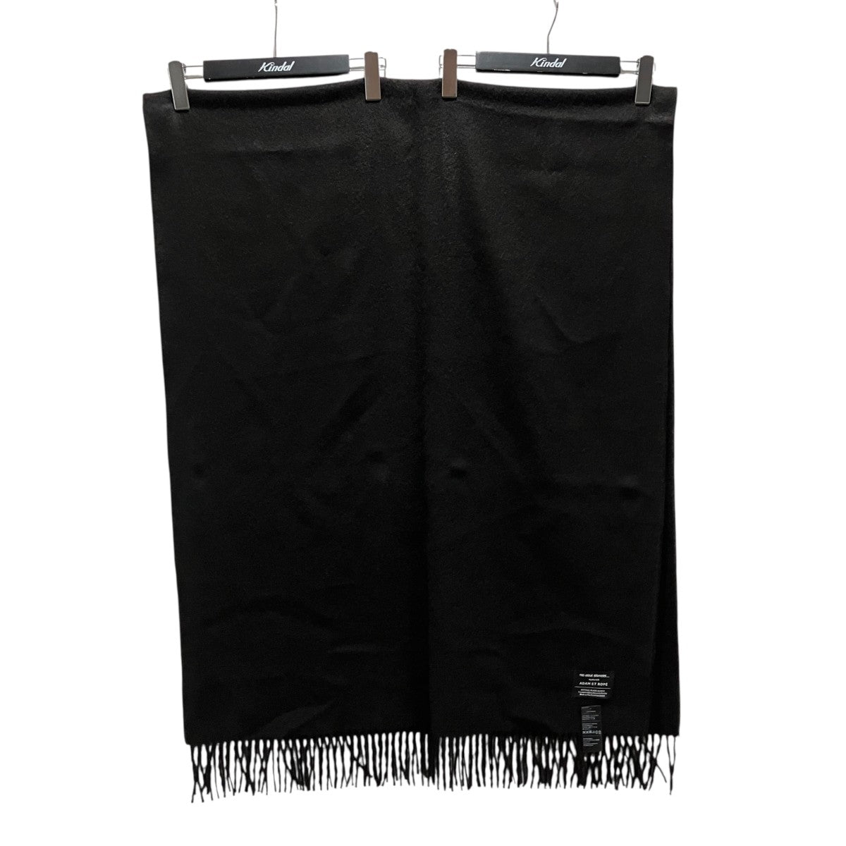 EX PURE BLACK BRUSHED SCARFマフラー