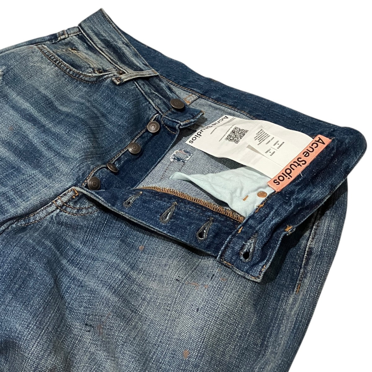 【1981 U MID BLUE TRAFALGAR】ダメージ加工デニムパンツC00114
