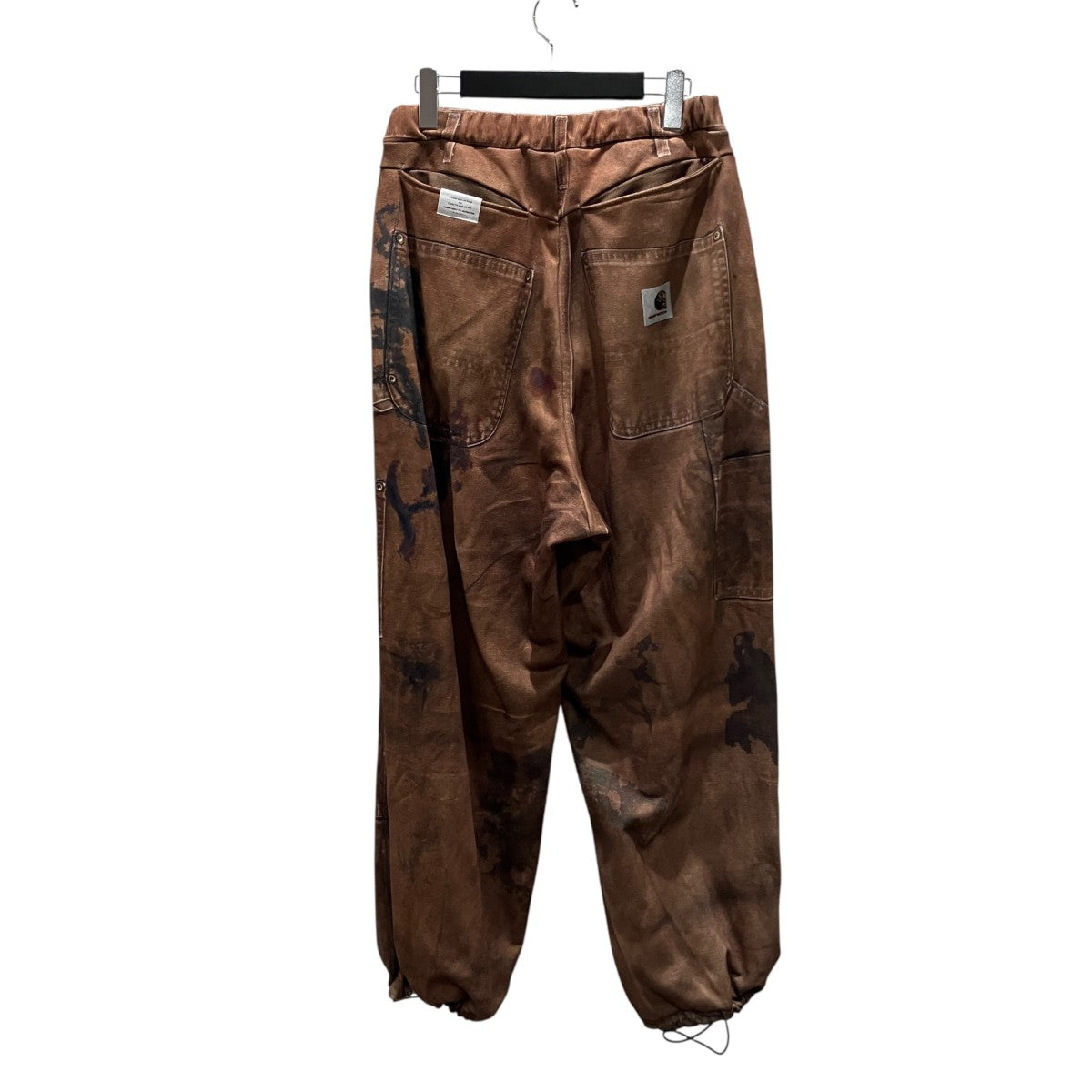 PRINT DUCK WIDE PANTS BROWNイージーパンツ26SS-PT-002CH