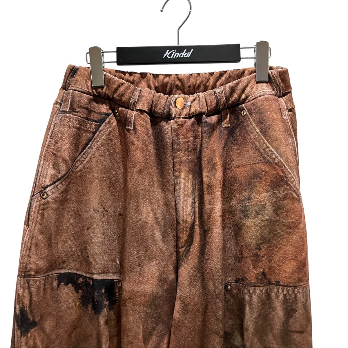PRINT DUCK WIDE PANTS BROWNイージーパンツ26SS-PT-002CH