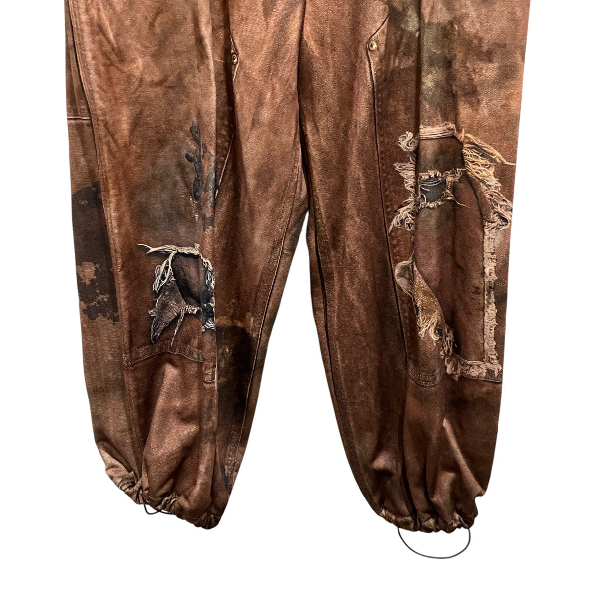 PRINT DUCK WIDE PANTS BROWNイージーパンツ26SS-PT-002CH