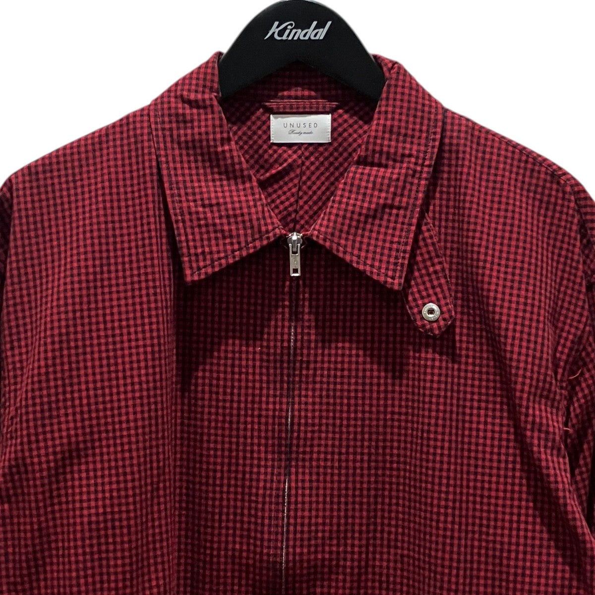 25AW【GINGHAM CHECK BLOUS】ジップブルゾンUS2386