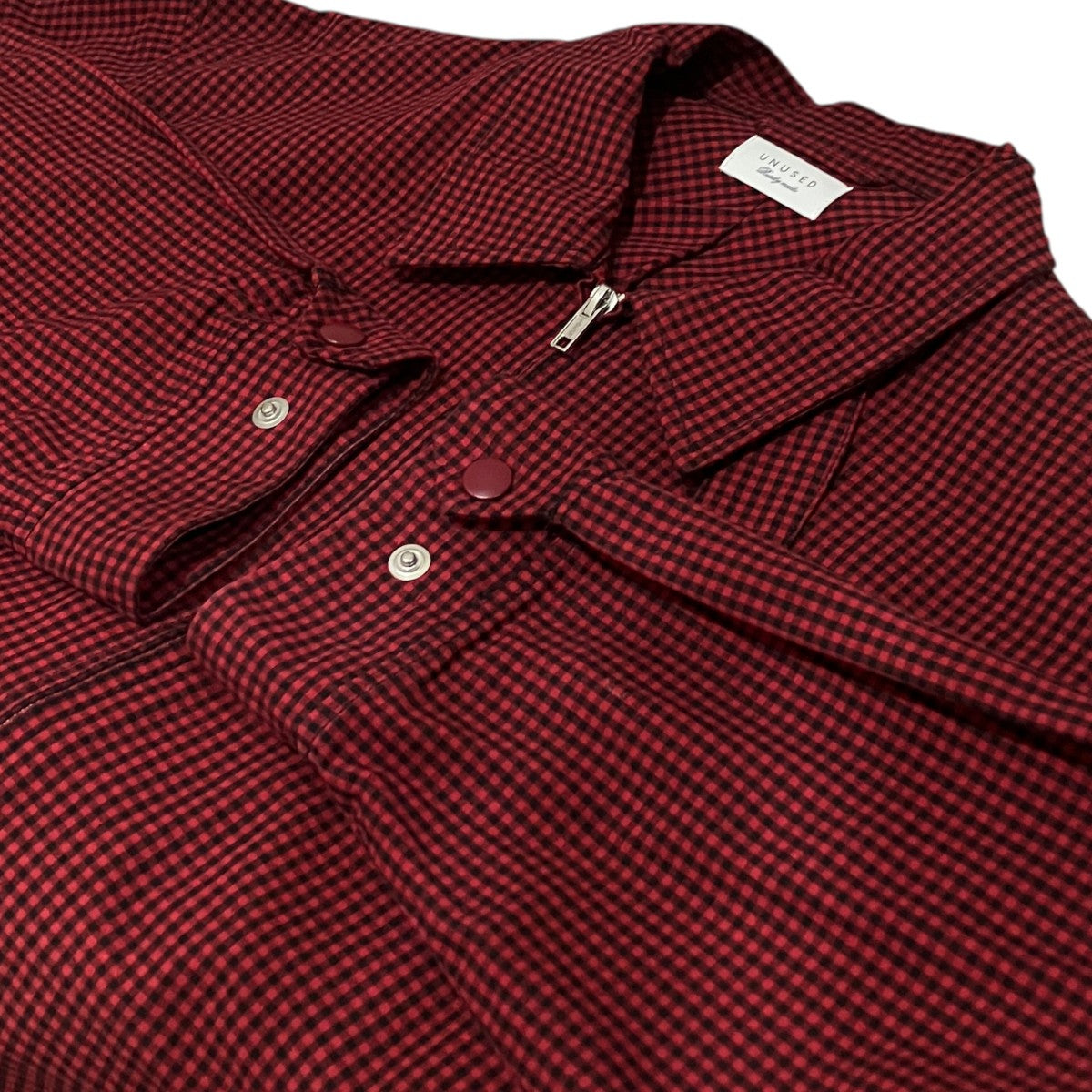 25AW【GINGHAM CHECK BLOUS】ジップブルゾンUS2386