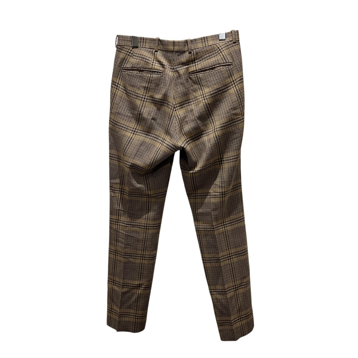 【WOOL SERGE CHECK NARROW SLACKS】チェックパンツA9AP035C