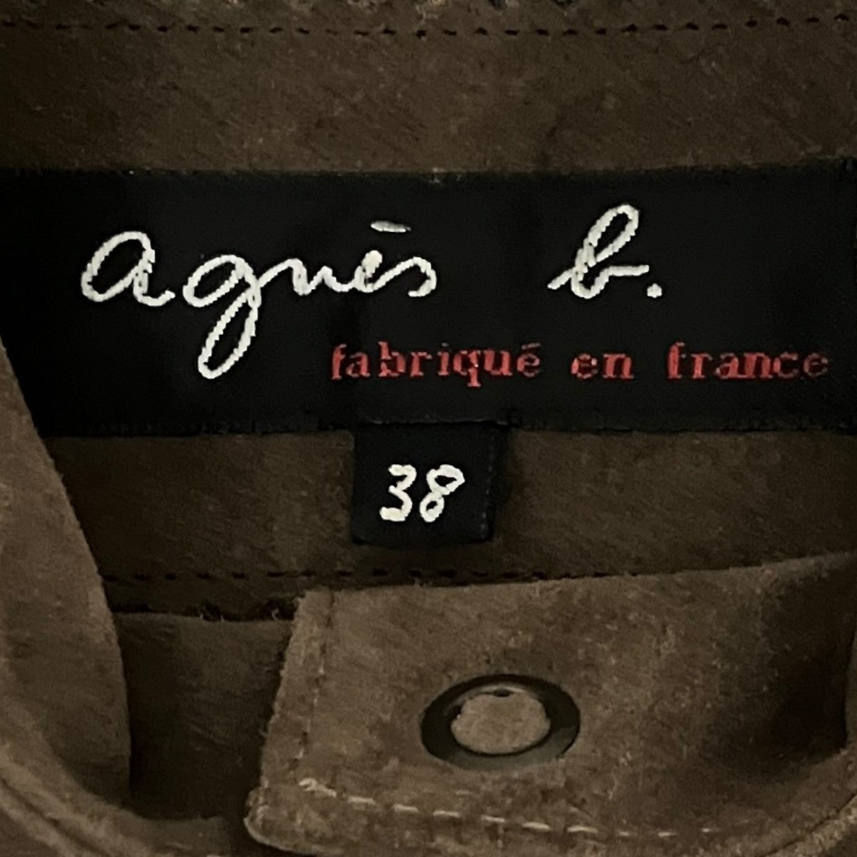 agnes b スウェードジャケットXG03CU11 古着・中古-7枚目のアイテム画像