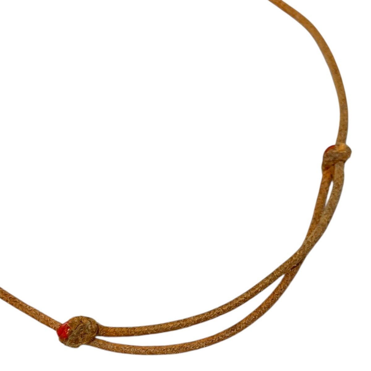 【Fire Opal】レザーコードブレスレット22KYG