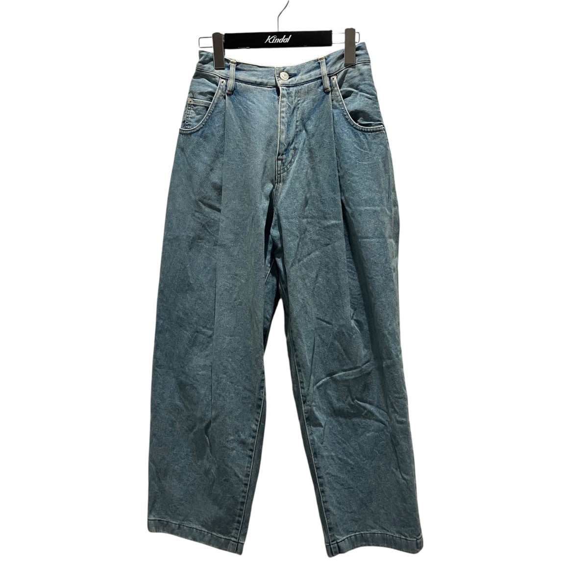 Wide denim slacks “Used”デニムパンツN0344