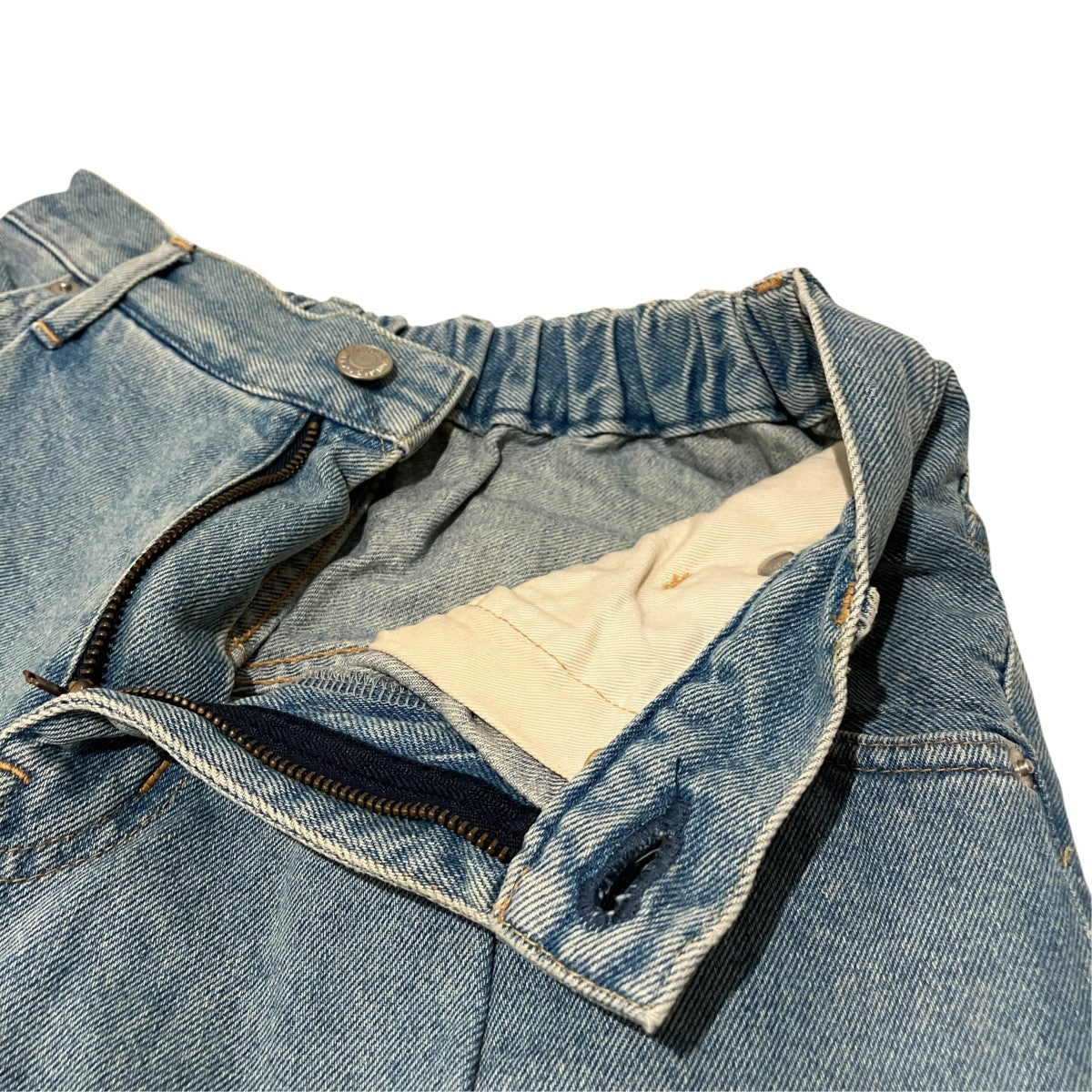 Wide denim slacks “Used”デニムパンツN0344