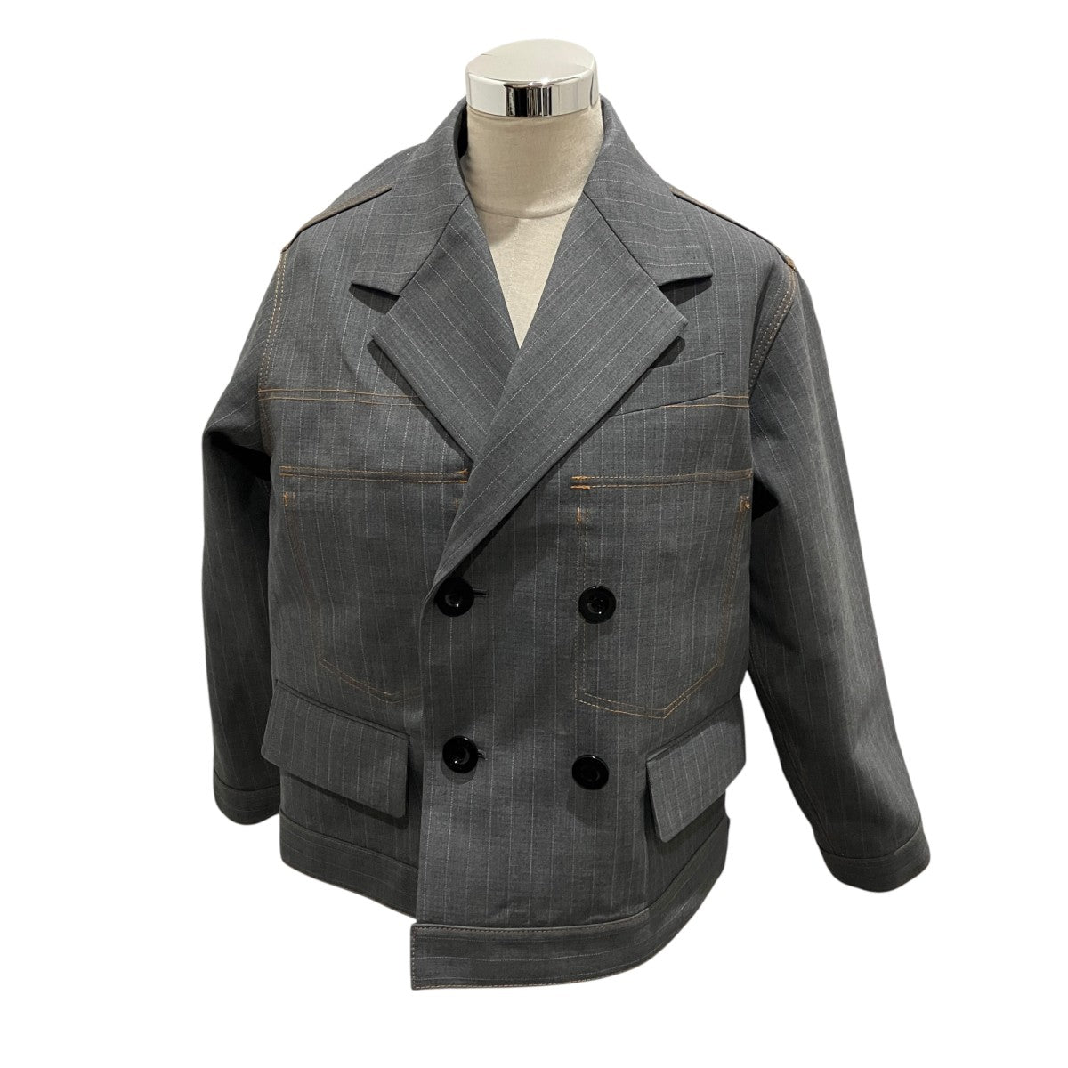 Chalk Stripe Bonding Jacketテーラードジャケット24-07129