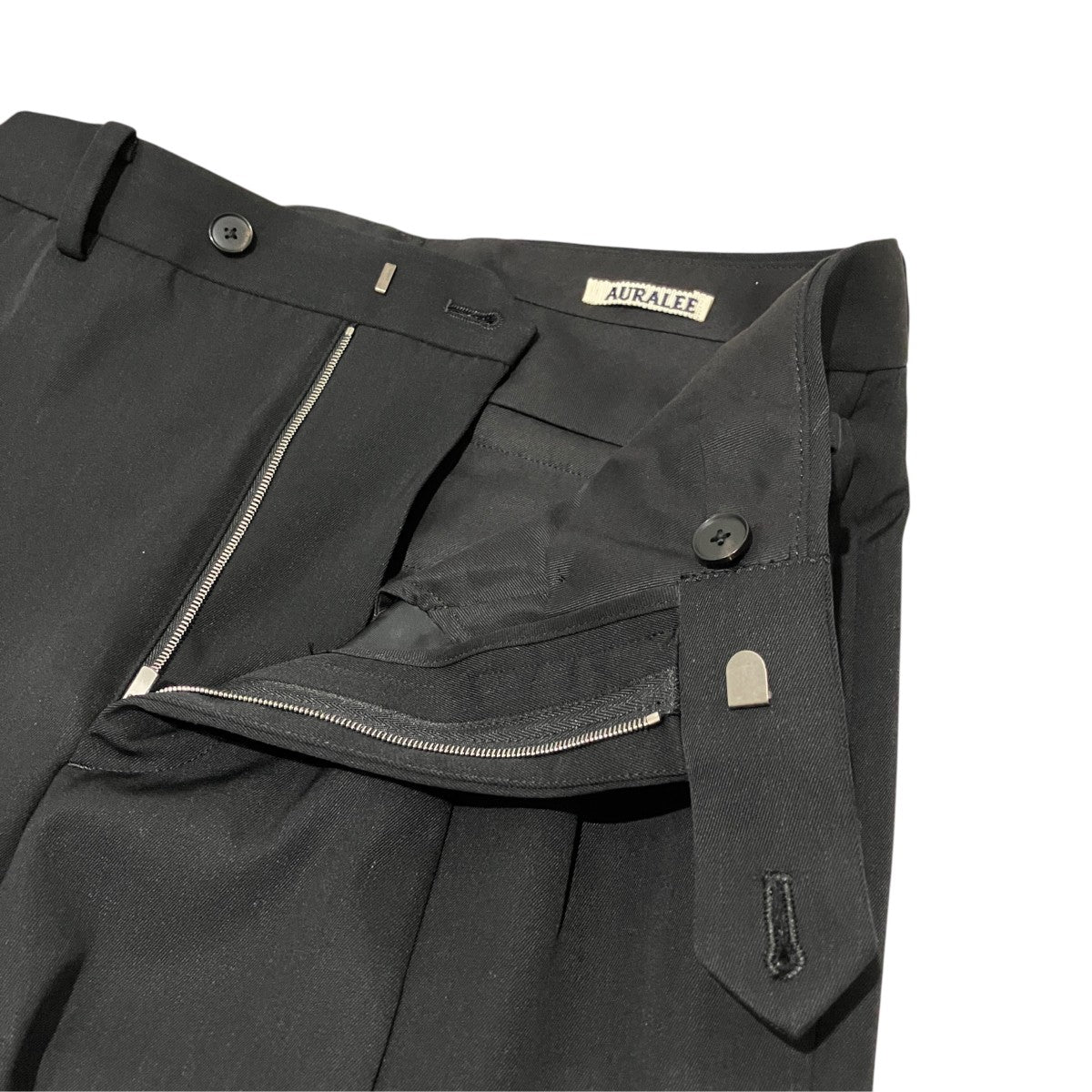 AURALEE 【LIGHT WOOL MAX GABARDINE TWOｰTUCK SLACKS】スラックスA26SP04MG 古着・中古-5枚目のアイテム画像