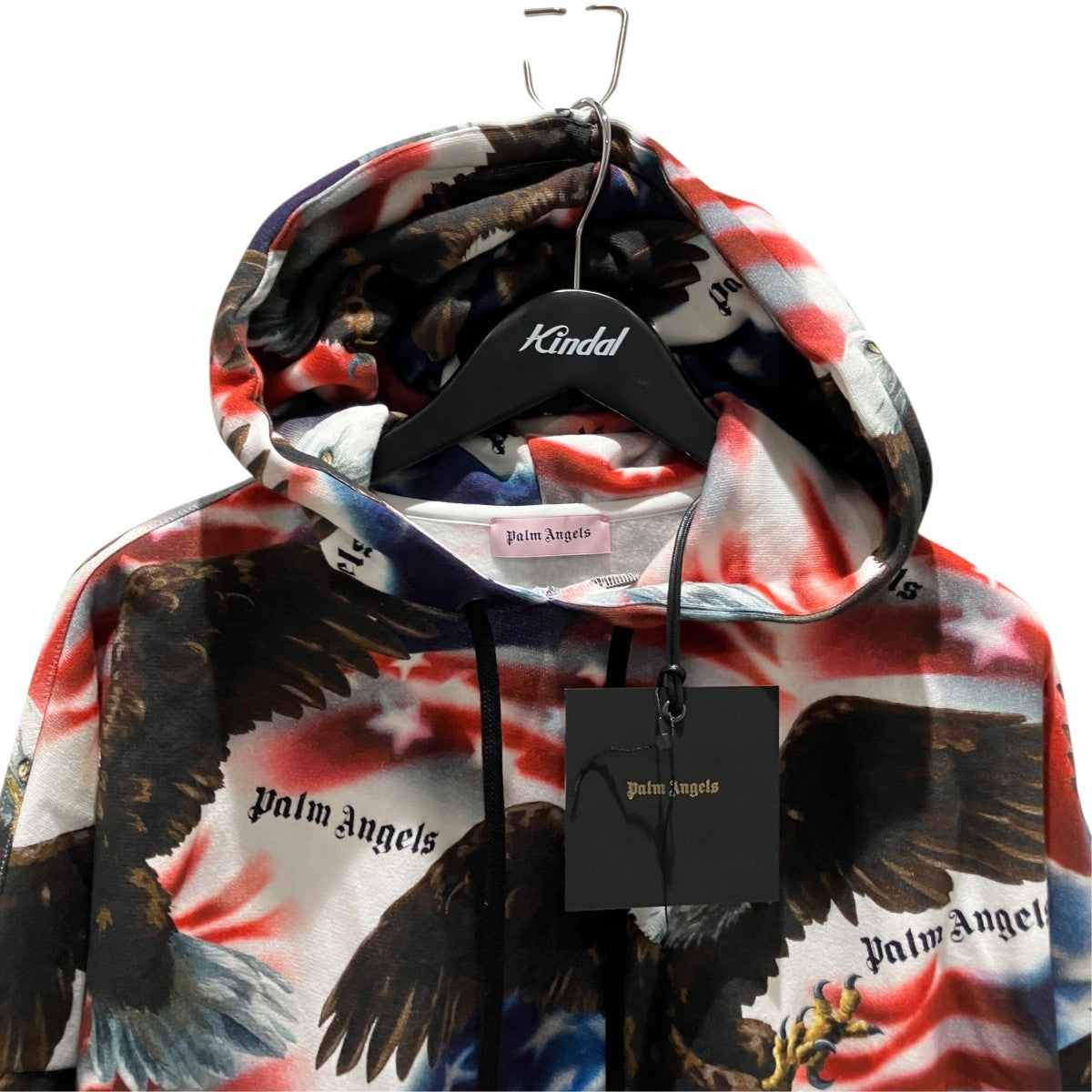 Palm Angels イーグル 星条旗 パーカーPMBB051S19577001 古着・中古-3枚目のアイテム画像