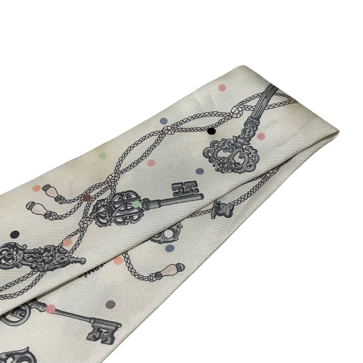 HERMES(エルメス) シルクスカーフ063871S ES CLES A POIS 063871S ES