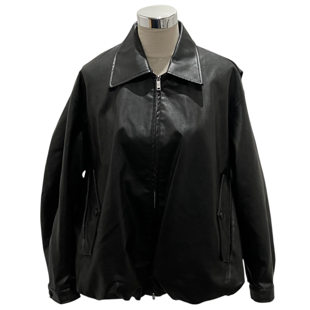【FAKE LEATHER BALLOON JACKET】レザージャケット19101-0012