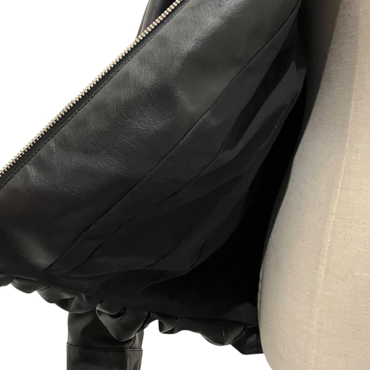 【FAKE LEATHER BALLOON JACKET】レザージャケット19101-0012