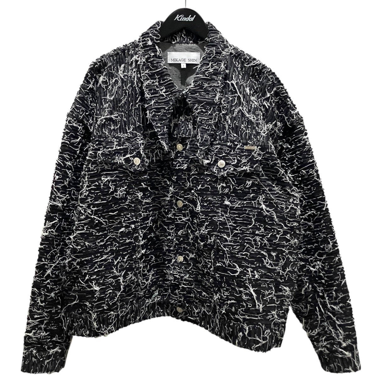 【Bonding Opal Denim Jacket】デザインデニムジャケットBSSS-0210