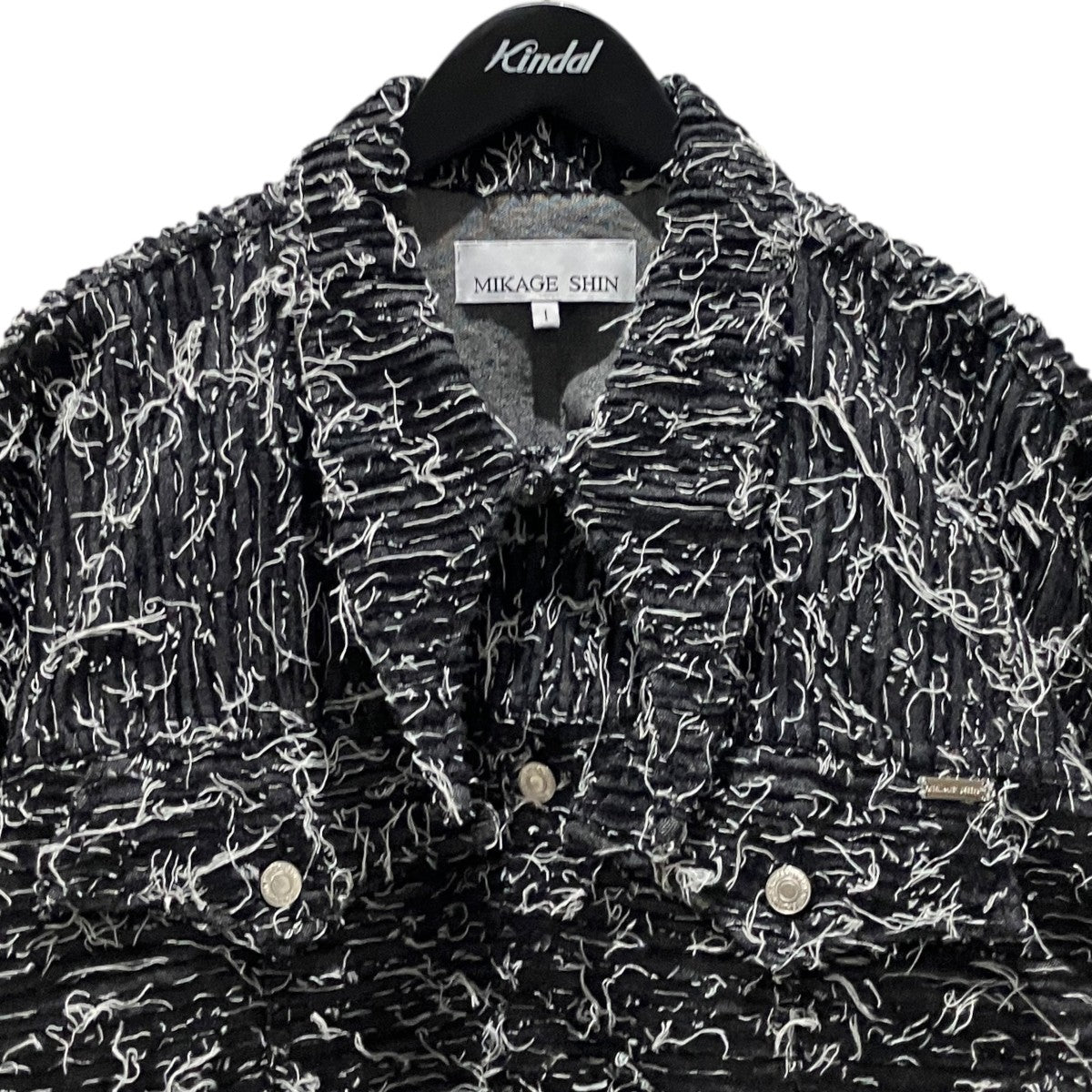 【Bonding Opal Denim Jacket】デザインデニムジャケットBSSS-0210