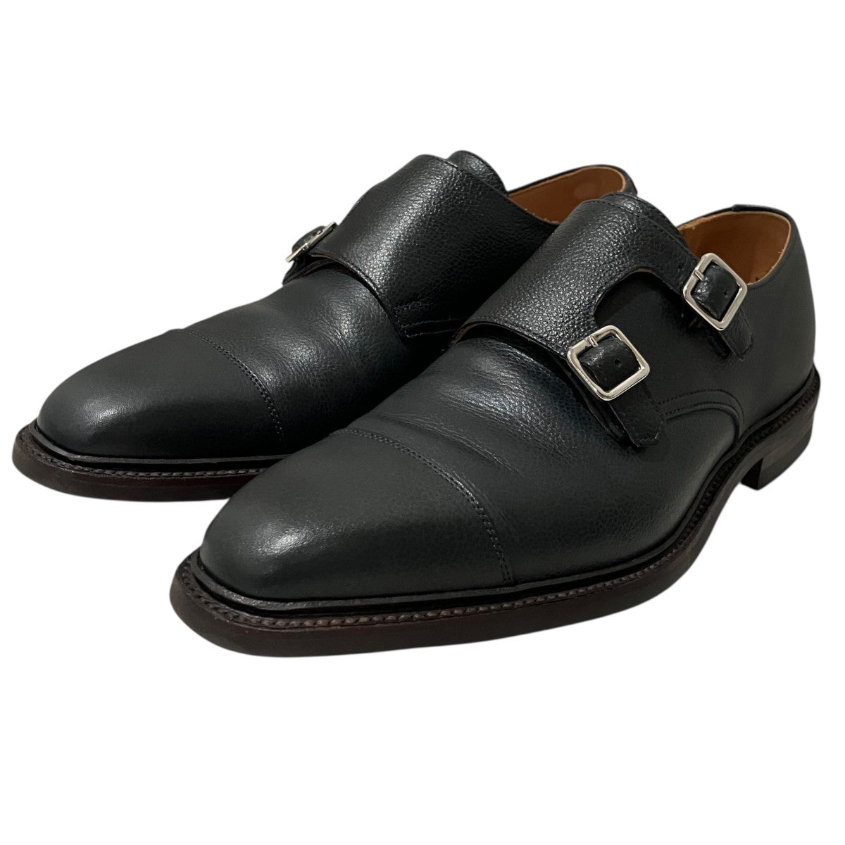 【TAY 3 COUNTRY CALF】グレインレザーダブルモンクレザーシューズ20079
