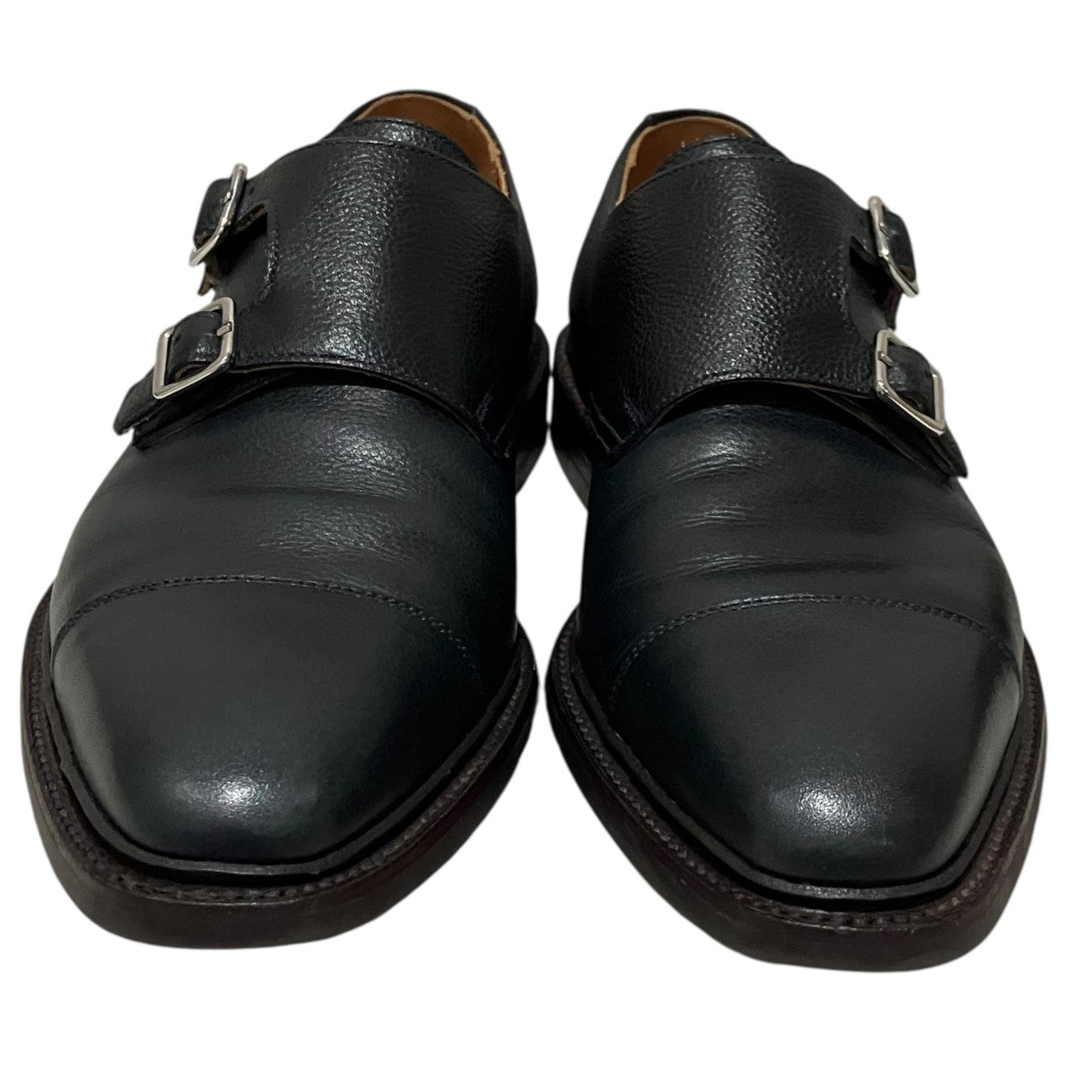 【TAY 3 COUNTRY CALF】グレインレザーダブルモンクレザーシューズ20079