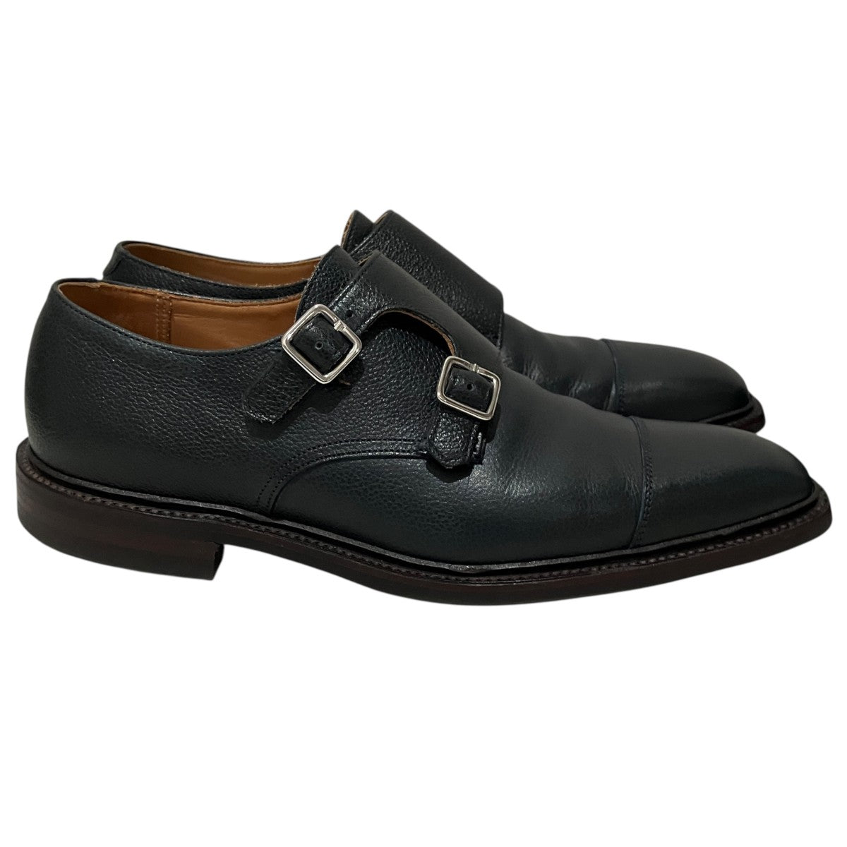 【TAY 3 COUNTRY CALF】グレインレザーダブルモンクレザーシューズ20079