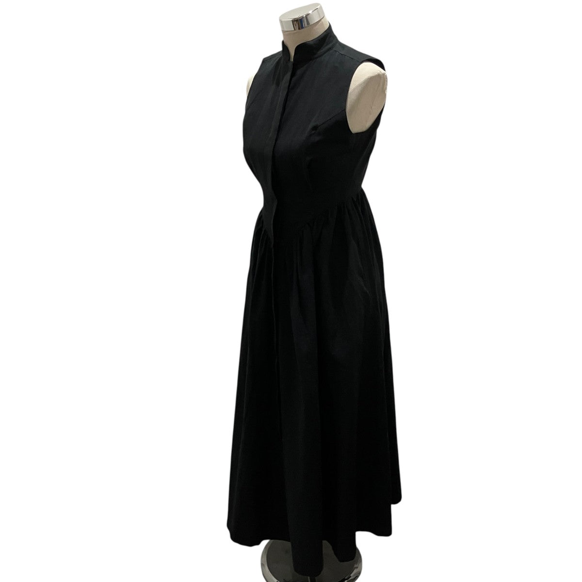 26SS【classical linen gather onepiece】ノースリーブワンピースFF2610P22 bk m