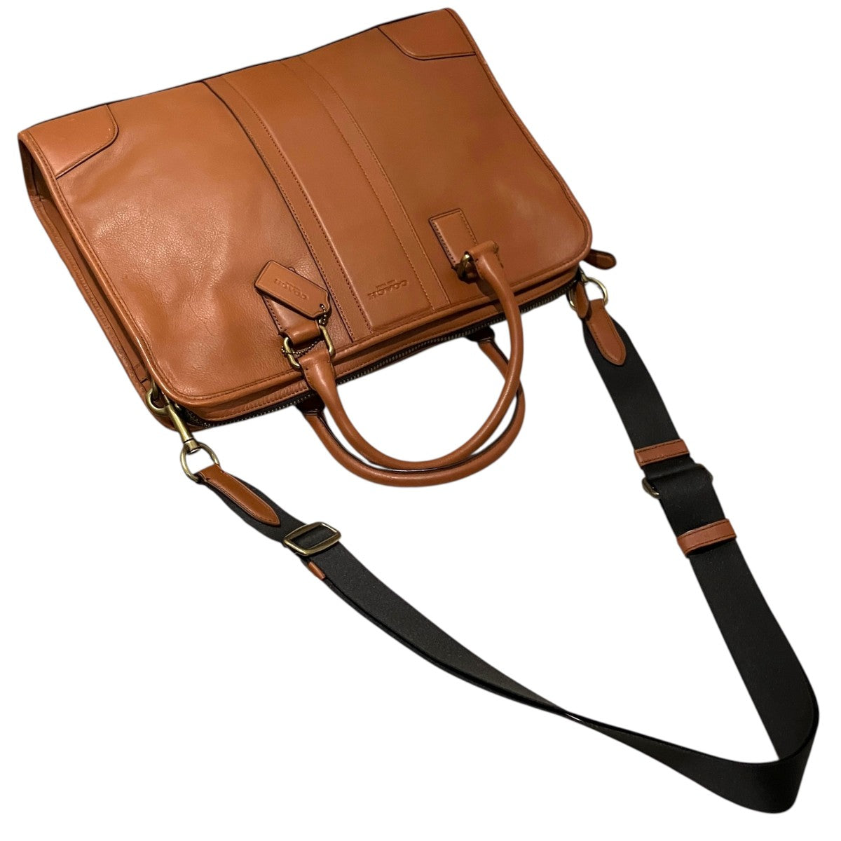 【HERITAGE WEB LEATHER SLIM BRIEF】2WAYブリーフケースF71171