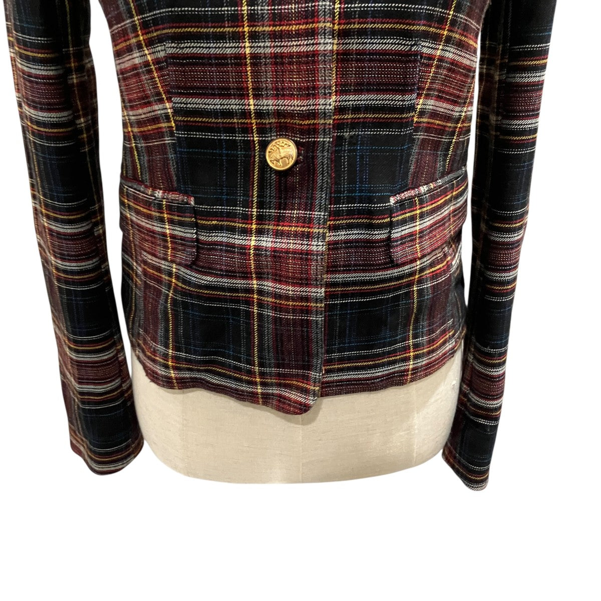BROOKS BROTHERS チェックジャケット 古着・中古-4枚目のアイテム画像