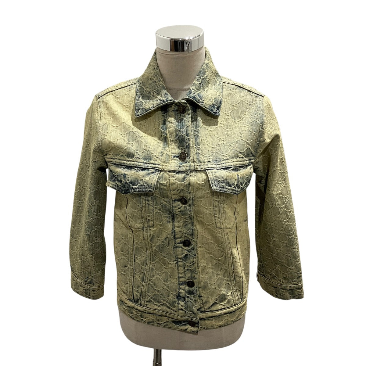 GUCCI GG柄ジャガードデニムジャケット678791 XDBOK 古着・中古-1枚目のアイテム画像