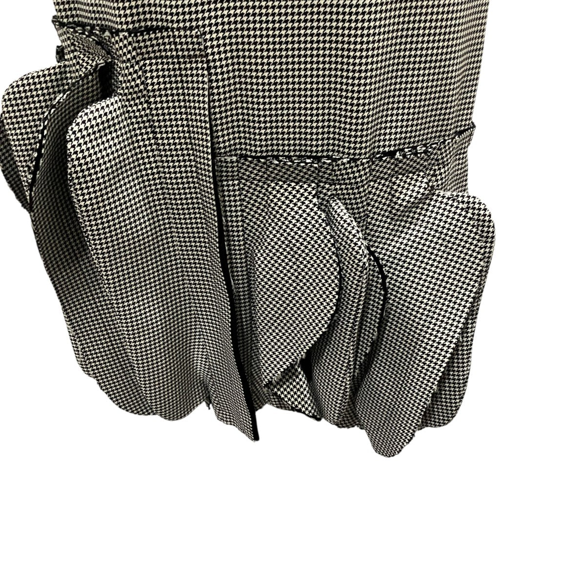 COMME des GARCONS 24AW千鳥格子エステルフリルスカートGN-S006 古着・中古-4枚目のアイテム画像