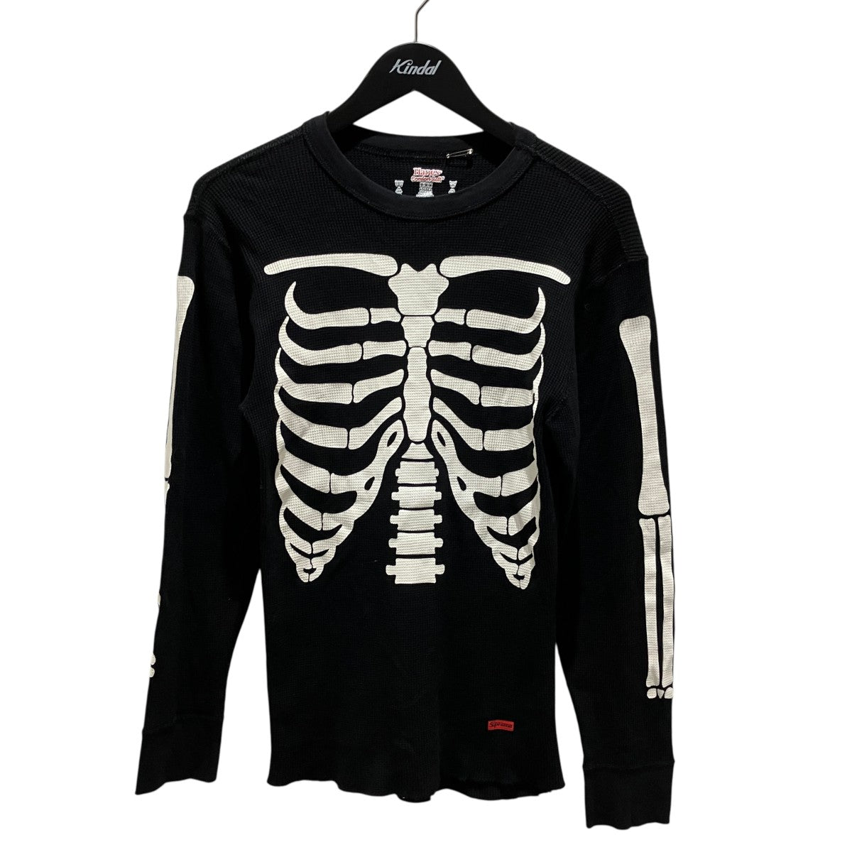 Supreme×Hanes Bones Thermal Crewボーンプリントサーマルカットソー 古着・中古-1枚目のアイテム画像