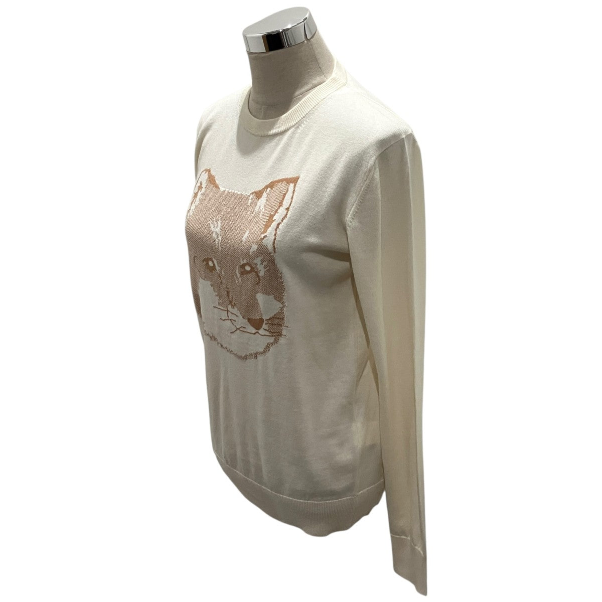MAISON KITSUNE 【FOX HEAD CREW KNIT】フォックスヘッドニットIU00527KT1058 古着・中古-3枚目のアイテム画像